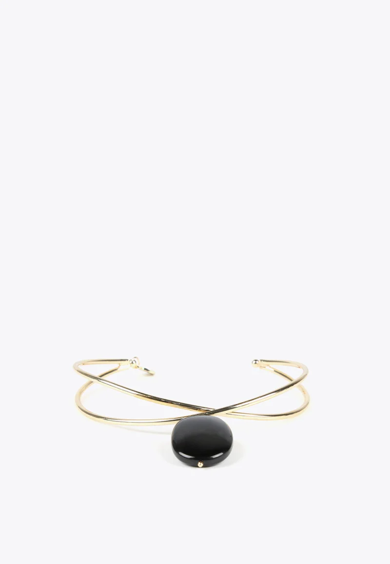 Lola Casademunt Golden Choker With Pendant
