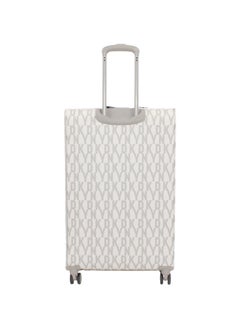 دكني حقيبة سفر DKNY Signature Strip 2.0 SoftSide على عجلات للجنسين | ABS خفيف الوزن للغاية مع عجلات دوارة مزدوجة 4 ألوان رمادي/أصفر  - Image 5