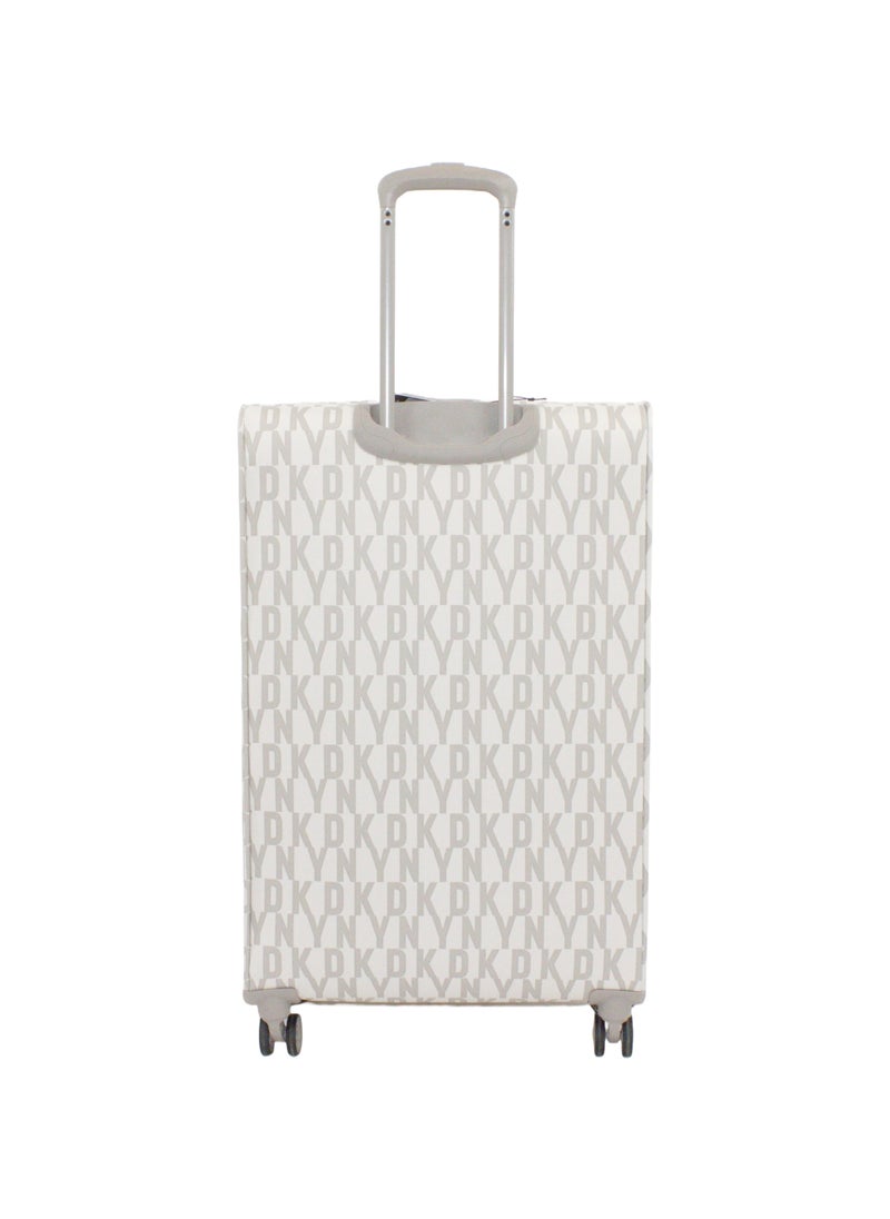 دكني حقيبة سفر DKNY Signature Strip 2.0 SoftSide على عجلات للجنسين | ABS خفيف الوزن للغاية مع عجلات دوارة مزدوجة 4 ألوان رمادي/أصفر  - Image 5