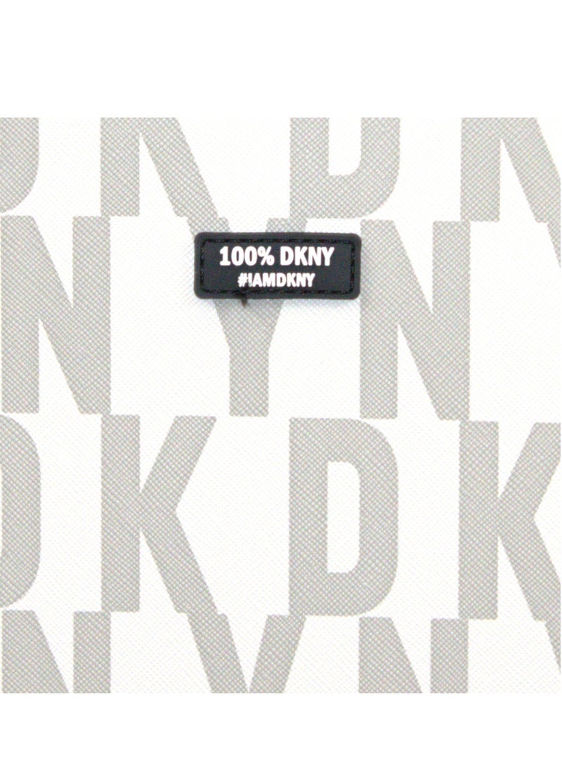 دكني حقيبة سفر DKNY Signature Strip 2.0 SoftSide على عجلات للجنسين | ABS خفيف الوزن للغاية مع عجلات دوارة مزدوجة 4 ألوان رمادي/أصفر  - Image 4