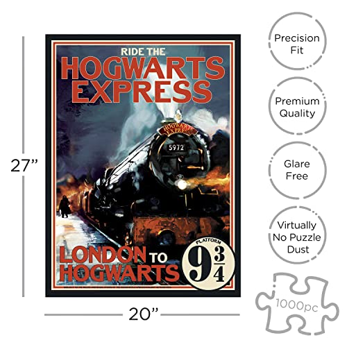 AQUARIUS Harry Potter Puzzle Hogwarts Express Train 1000 Piece Jigsaw Puzzle Officially Licensed Harry Potter Merchandise Collectibles Glare Free Virtually No Puzzle Dust 20 x 27 Inches - Image 5
