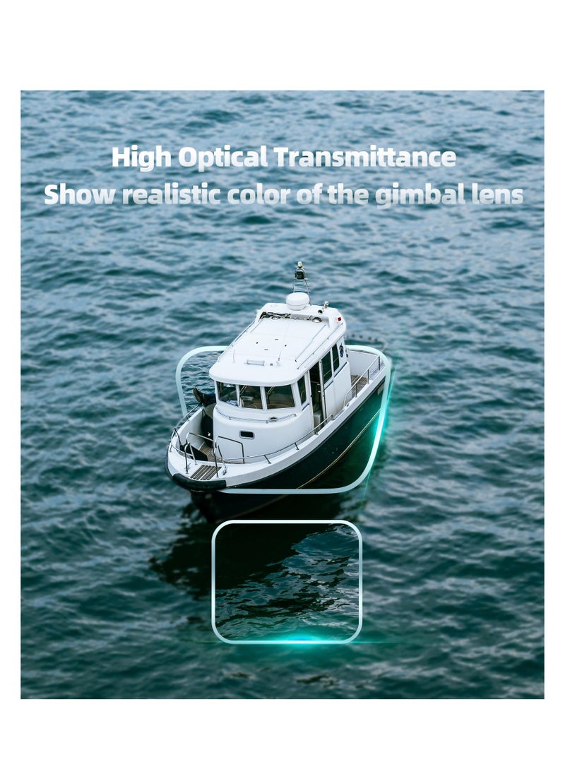 SYOSI Lens Tempered Film Fit for Dji Air 3, Accessories Protective Film Hd Thin Film Transparent Lens, 9h High Hardness Tempered Glass, High Light Transmission, High Strength Anti-Explosion(2 Sets)  - Image 4