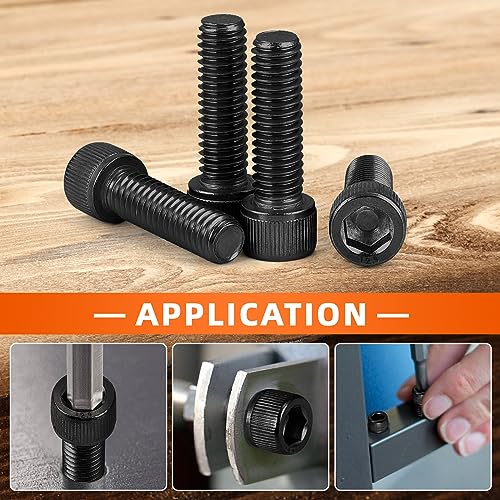 MewuDecor M6 x 20mm (8mm to 100mm Available) Socket Head Cap Screws Bolts, Grade 12.9 Alloy Steel Black Oxide, Allen Socket Drive, Machine Thread, 25 PCS - Image 5