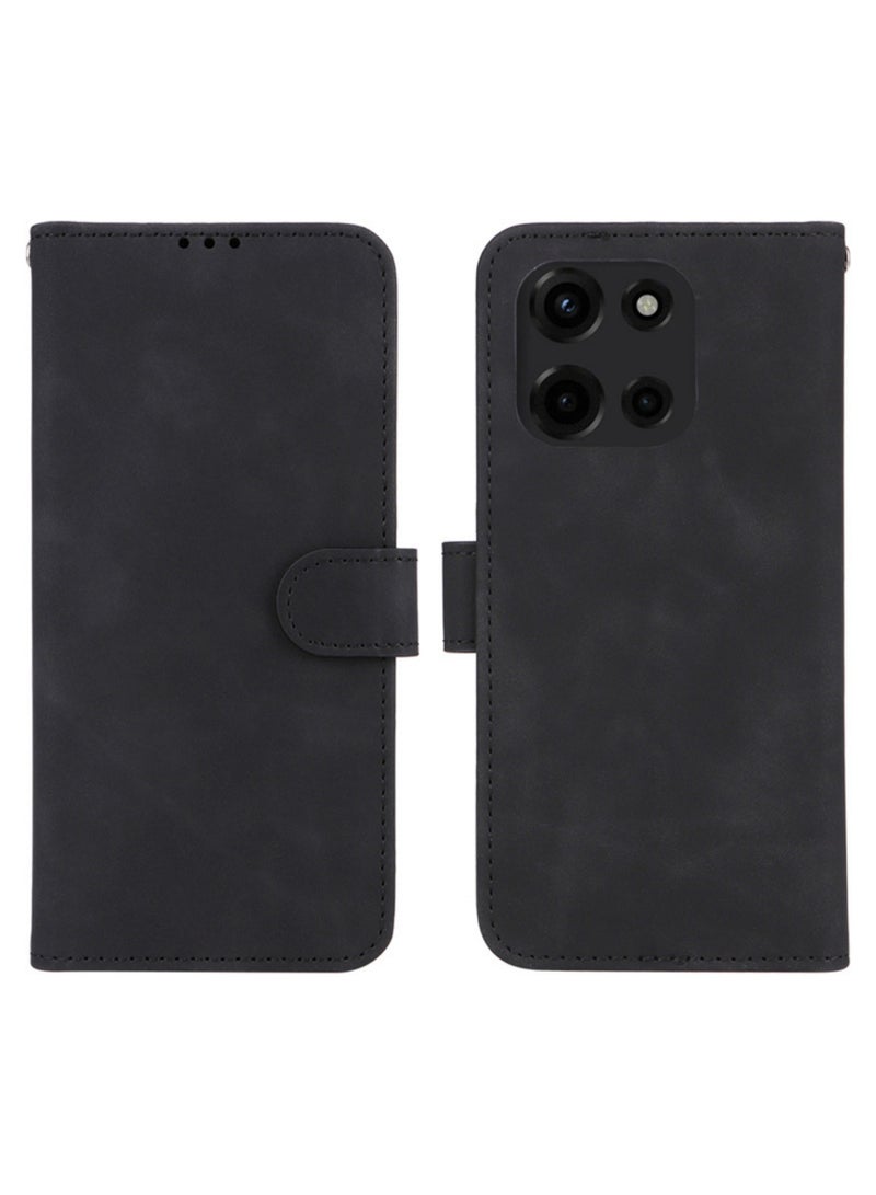CoomBe Leather Case for MOTO Edge 60 Fusion, Magnetic Wallet Flip Cover Balck - Image 2