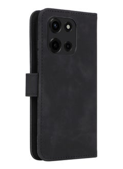 CoomBe Leather Case for MOTO Edge 60 Fusion, Magnetic Wallet Flip Cover Balck  - Image 5