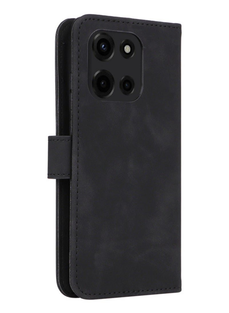 CoomBe Leather Case for MOTO Edge 60 Fusion, Magnetic Wallet Flip Cover Balck - Image 5