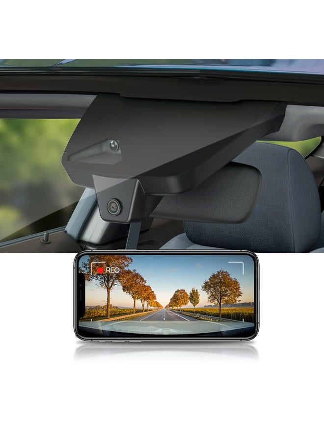 FITCAMX كاميرا داش فيت كام إكس 4K مناسبة لتويوتا 4Runner 2025-2026 وهجين (HD2-35030)، مظهر مصنع أصلي، فيديو UHD 2160P، واي فاي مدمج وتطبيق، تسجيل متكرر، حساس G، رؤية ليلية، توصيل وتشغيل، بطاقة 64GB - Image 1