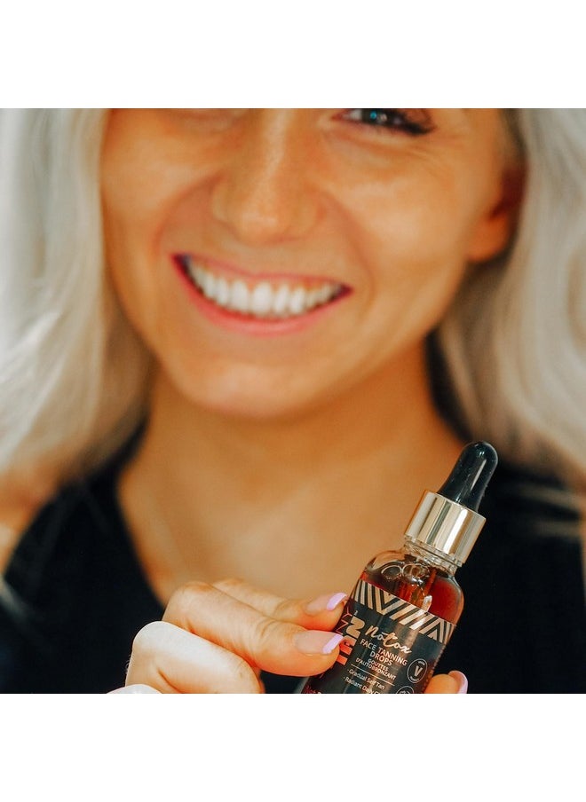 Skinny Tan Skinny Tan Notox Face Tanning Drops - Hydrating Serum for Face with Vegan Collagen, Guarana, Aloe Vera - Reduces Appearance of Imperfections - 1 oz  - Image 3