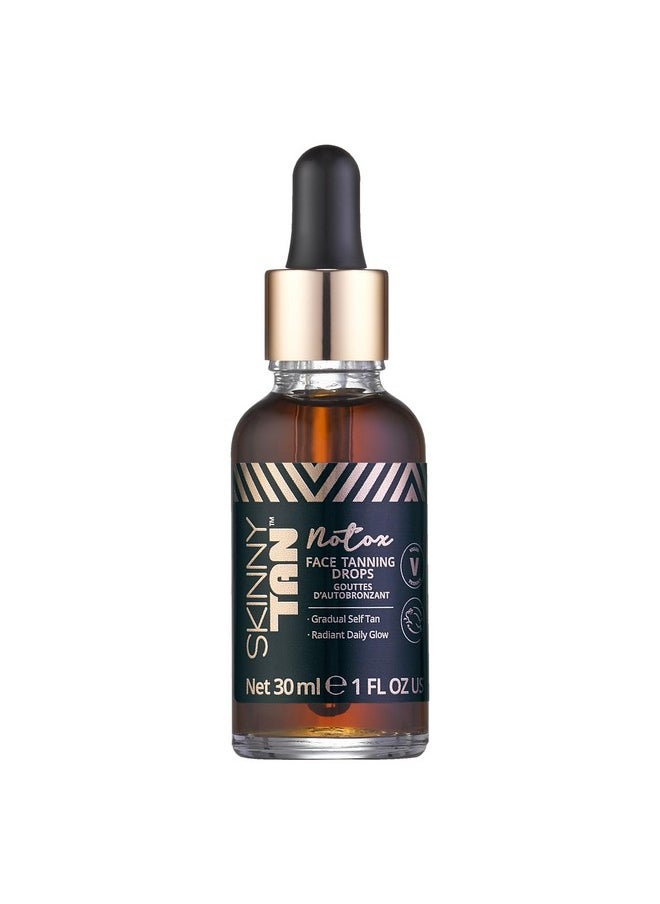Skinny Tan Skinny Tan Notox Face Tanning Drops - Hydrating Serum for Face with Vegan Collagen, Guarana, Aloe Vera - Reduces Appearance of Imperfections - 1 oz  - Image 1