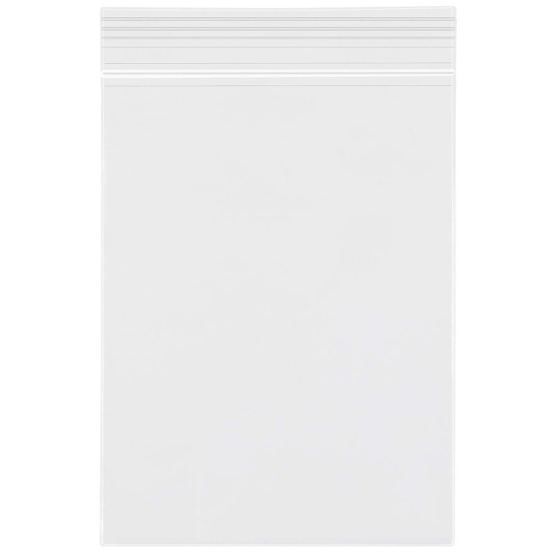 3x 4 Pack of 100 Small Clear Poly Zipper Bags Reclosable Zipper lock Storage Plastic Bags for Jewelry Gift Card Halloween Candy
