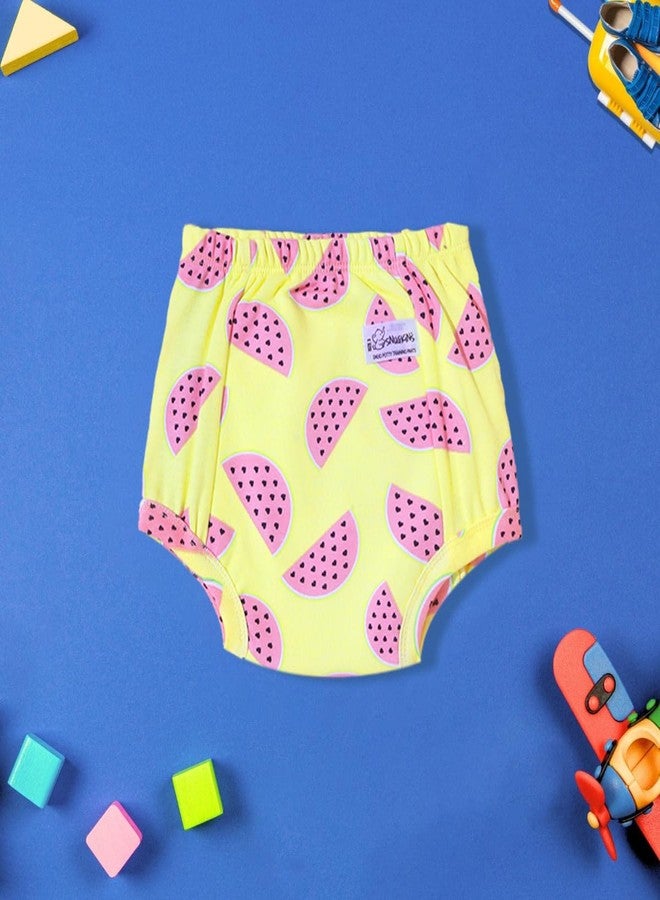 SNUGKINS Snug Potty Training Pull-Up Unisex Pants|Washable & Reusable|Fits 9 Months To 6 Years|Pack Of 2, 3 & 4. (In, Age, 12 Months, 24 Months, Pack Of 2 - Evil Eye & Melon) - Image 3