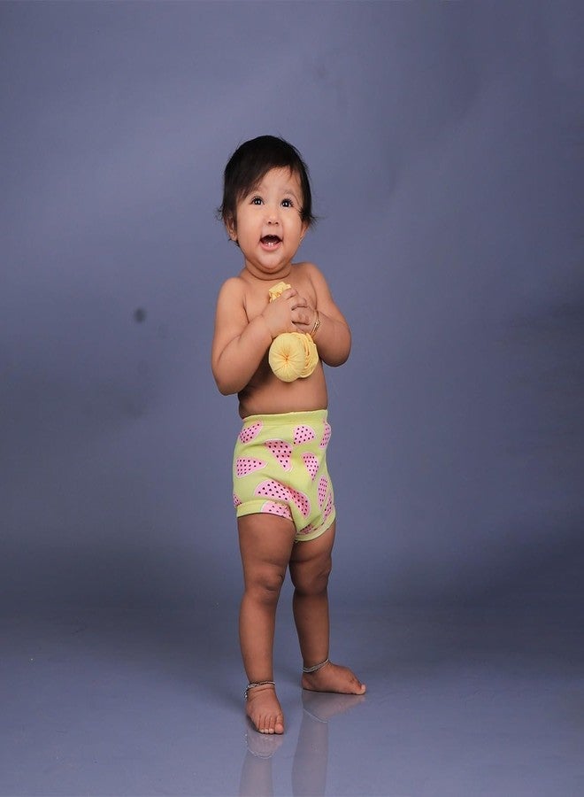 SNUGKINS Snug Potty Training Pull-Up Unisex Pants|Washable & Reusable|Fits 9 Months To 6 Years|Pack Of 2, 3 & 4. (In, Age, 12 Months, 24 Months, Pack Of 2 - Evil Eye & Melon) - Image 2