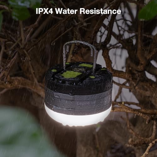 Lepro LE LED Camping Lantern Rechargeable, 310LM, 5 Light Modes, Power Bank, Waterproof, Mini Flashlight with Magnetic Base for Hurricane Emergency, Outdoor, Hiking, Home and Car - Image 5
