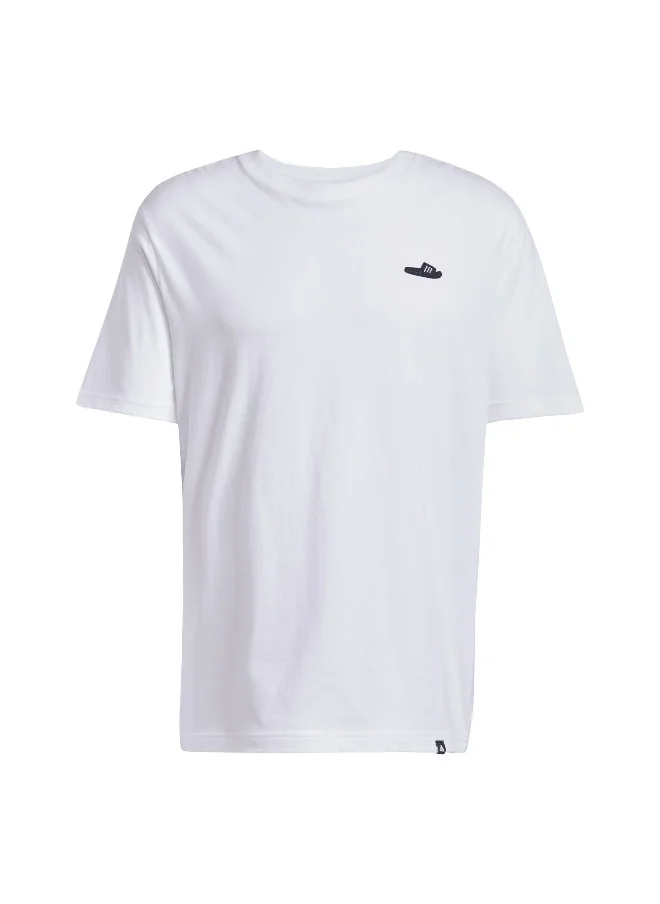 اديداس adidas lounge slide men graphic t-shirt