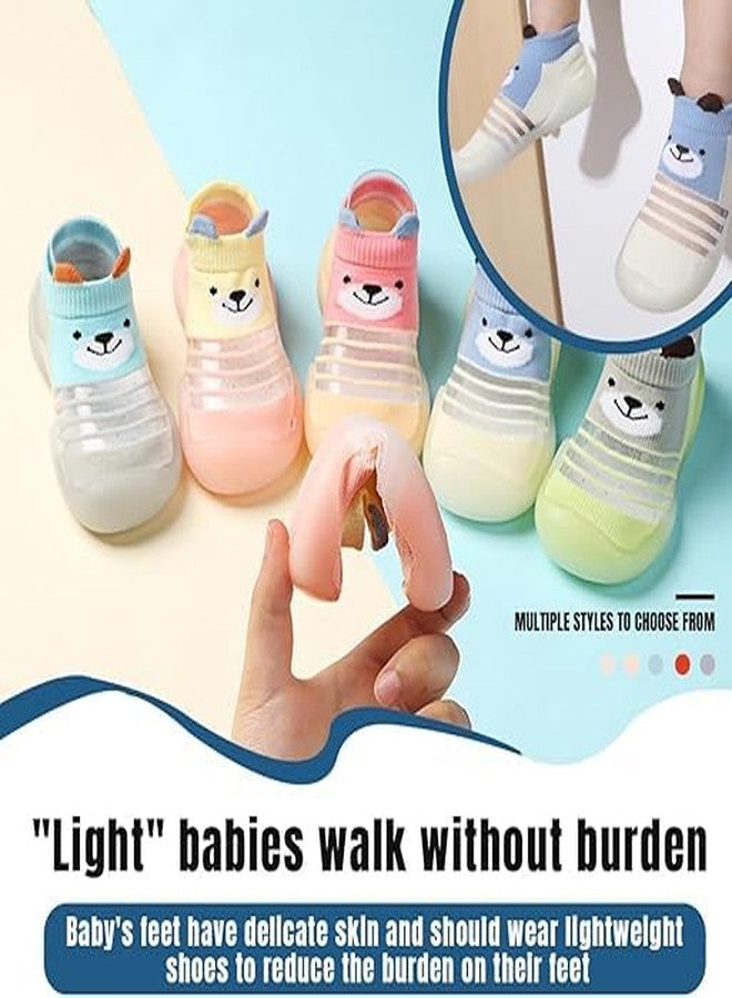 yorten Baby First Walking Shoes Socks Floor Socks Plain Cotton Lightweight Soft Sole Casual Toddler Anti Slip Silk For Party, Indoor Use (UK Footwear Size System, Little Kid, Age Range, Medium, 2.5 Years, 3 Years) - Image 2