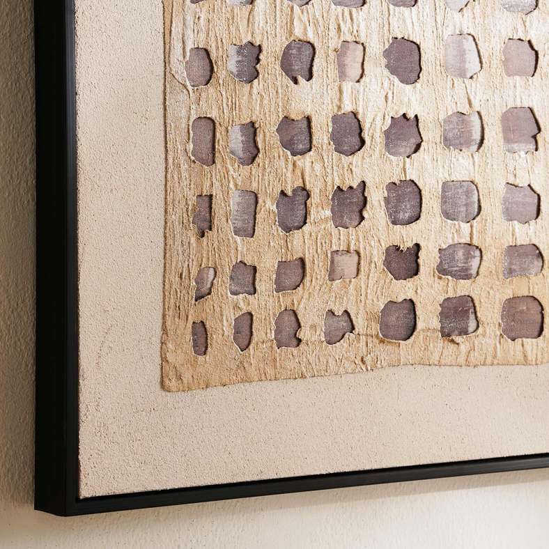Pan Home Scatter Hand Painted Framed Canvas Wall Art 90x120cm - Brown - 191HWA9900005 - Image 2