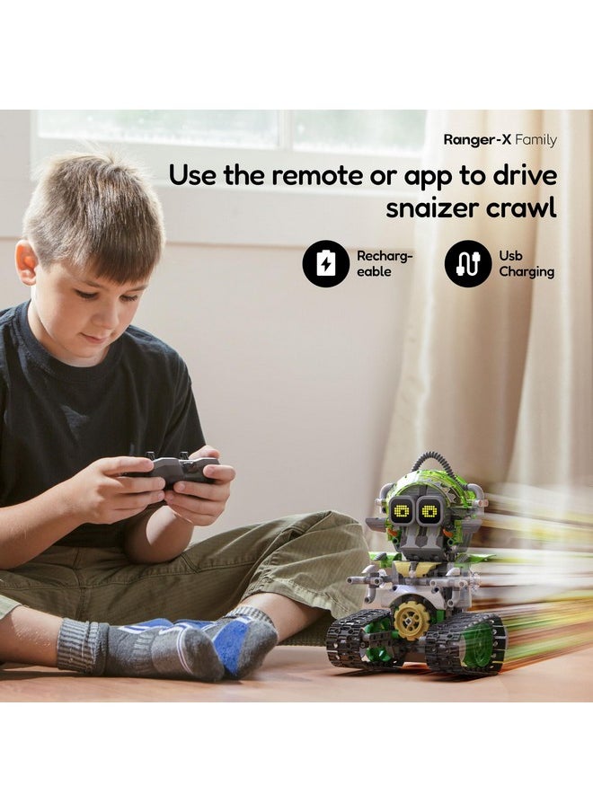 Sillbird - Stem Robot Building Sets, 3 In 1 Remote & App-Controlled Robotic Toys For Kids 8-12 Educational Programmable Coding Kit, Halloween Christmas Creative Gifts For Boys Girls Aged 8+ (478 Pieces) - Image 1