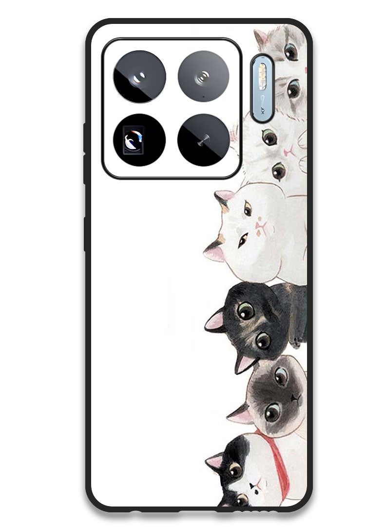Theodor Case Compatible with Xiaomi 15S Pro 6.73 Inch Protection Shockproof Bumper Cover Cute Cats - Image 1