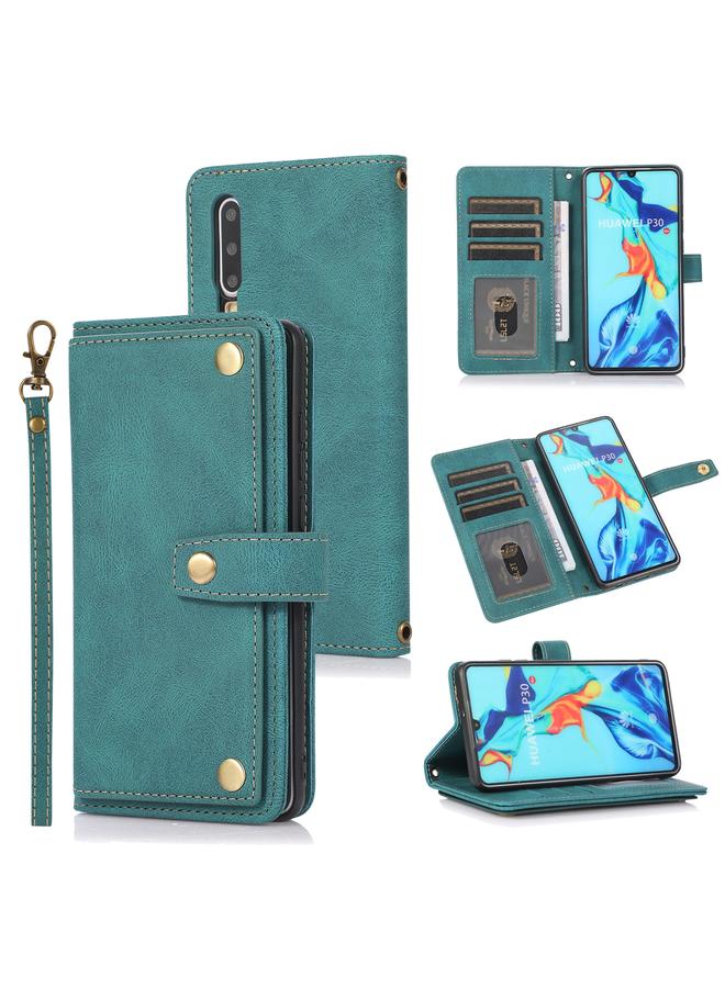 Zaboon Case For Huawei P30 PU + TPU Horizontal Flip Leather Case with Holder & Card Slot & Wallet & Lanyard - Image 1