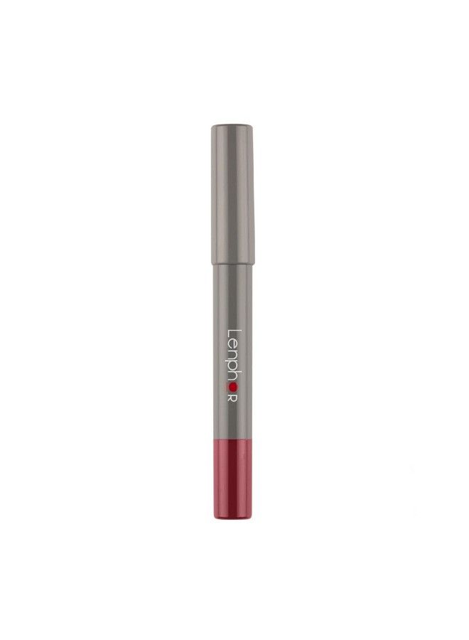 Lenphor Matt Showoff 2 In 1 Crayon Lip Pencil Lip Liner + Lipstick Lip Liner Pencil Waterproof & Smudgeproof Long Lasting Matte Finish Pointed Tip Pencil Lipstick Wine Nude 2.8Gm - Image 4