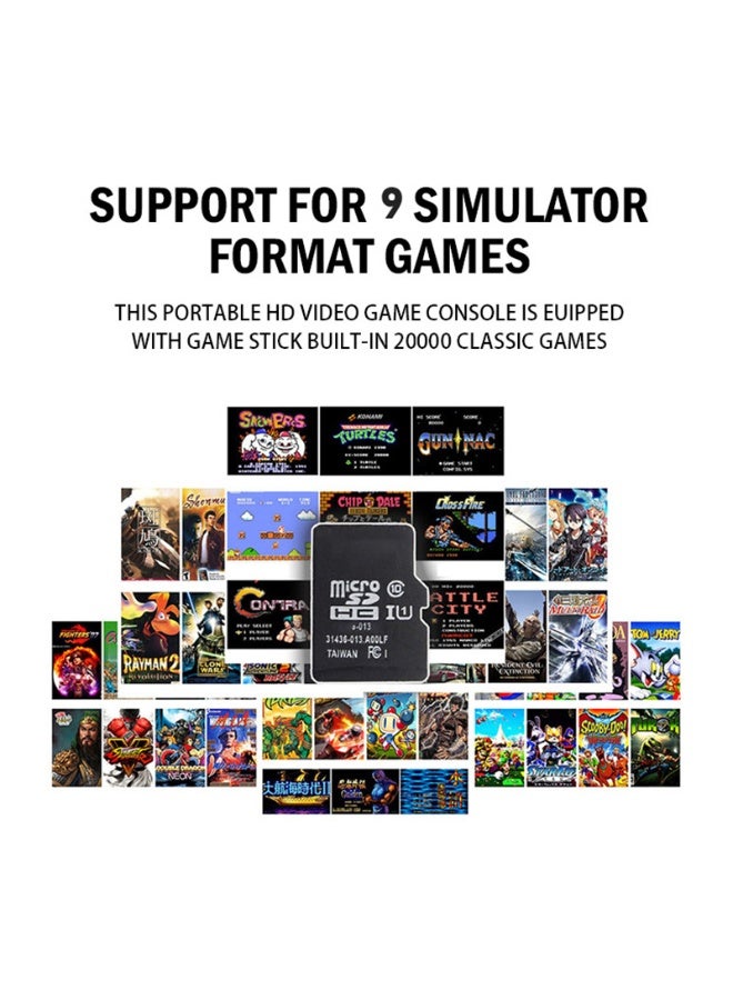 4K HD M8 Retro Game TV Stick Console 20000 Classic Games 2.4G Double Wireless Gamepad Home Entertainment Gift for Family - Image 2