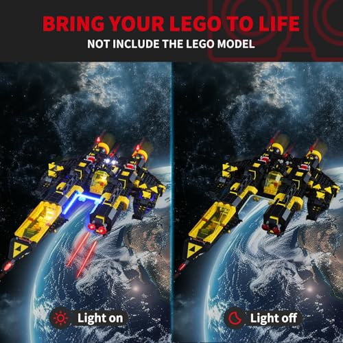 Briksmax 20 Light Kit For Blacktron Renegade 10355 - Image 5