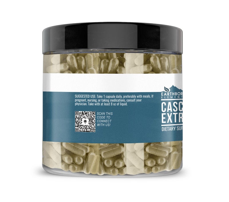 Earthborn Elements Cascara Sagrada Extract 200 Capsules, Pure & Undiluted, No Additives - Image 2