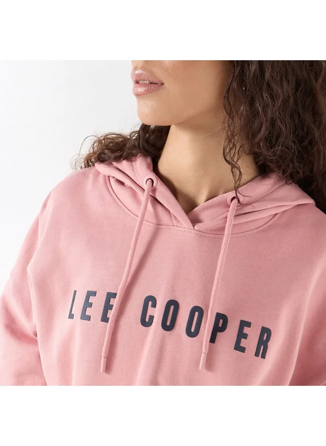 Lee Cooper Lee Cooper Printed Cropped Hoodie