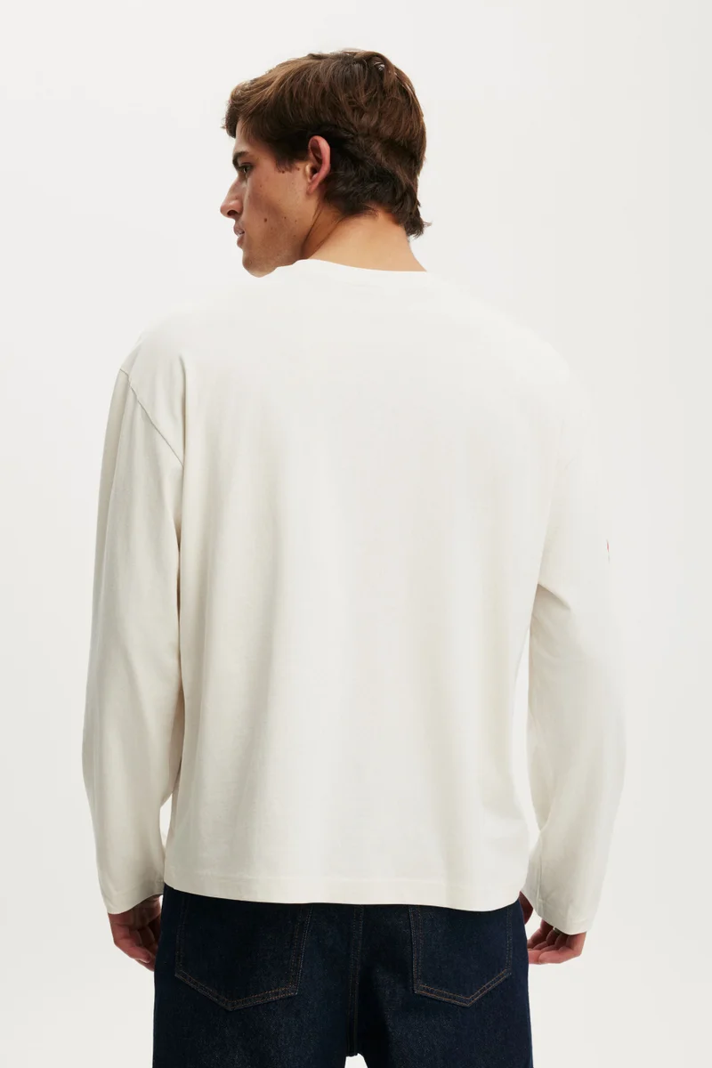Cotton On  Regular Fit Graphic Ls T-Shirt for Men | Best Price UAE