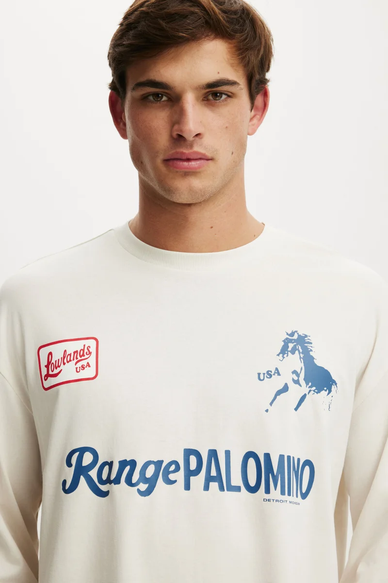 Cotton On  Regular Fit Graphic Ls T-Shirt for Men | Best Price UAE