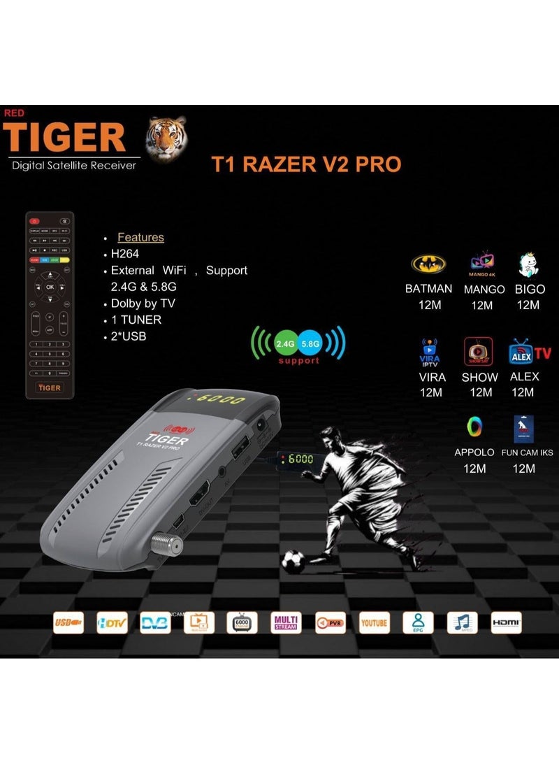 TIGER Red Tiger T1 Razer V2 PRO Receiver