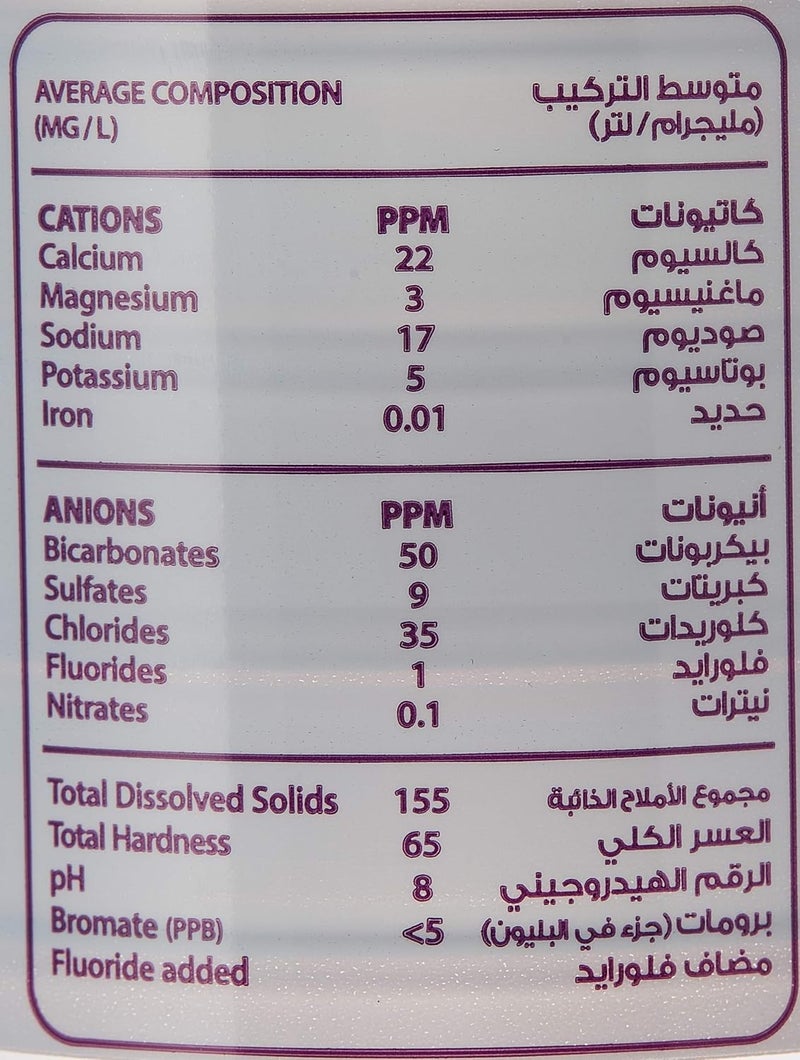 Berain مياه برين المعدنية - 28 زجاجة سعة 600 مل لكل منها - Image 2
