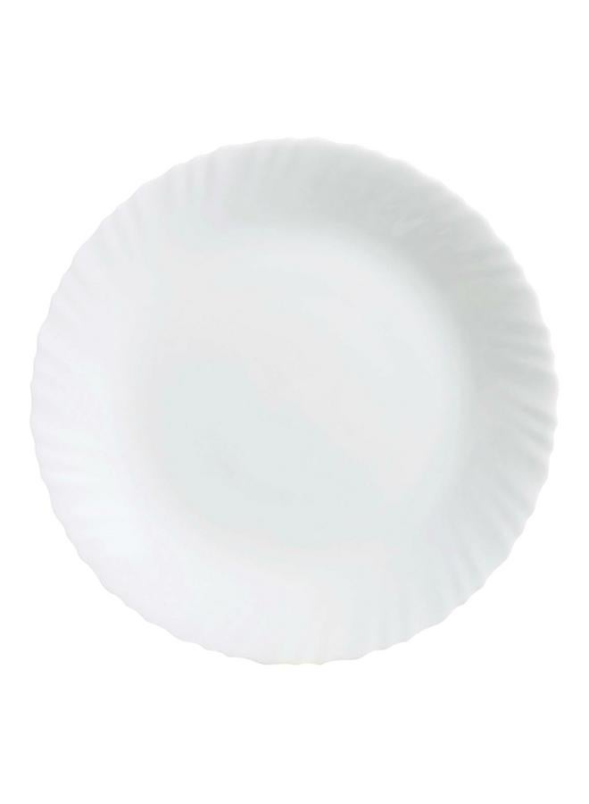 Luminarc Feston High Quality Round Shaped Dinner Plate White 25cm P5502 - Image 1