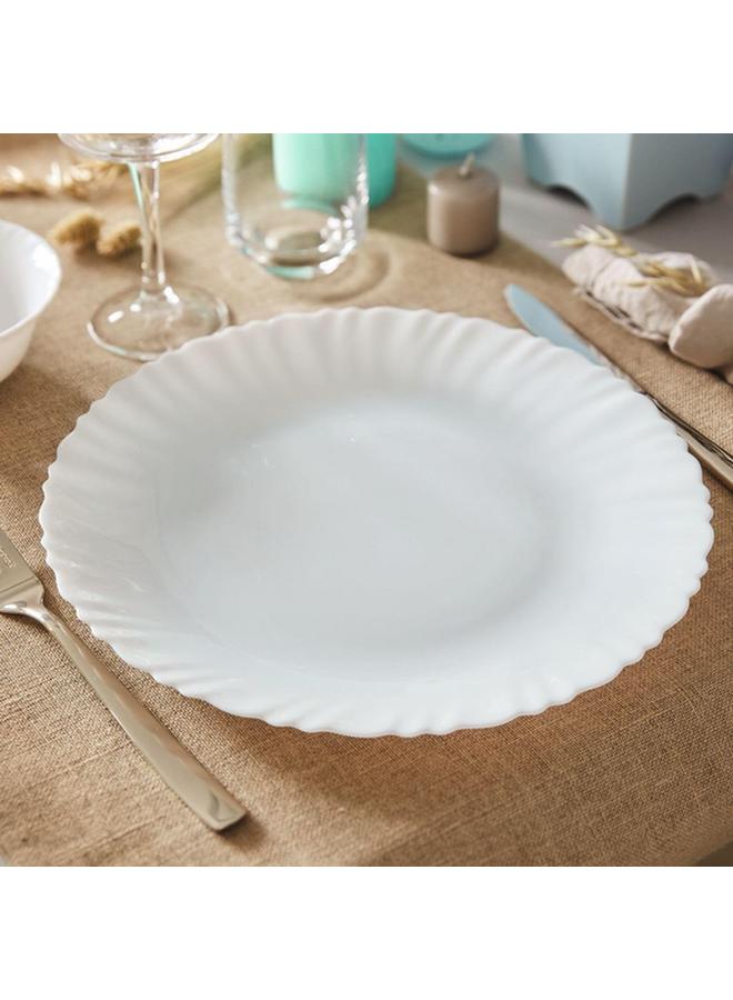 Luminarc Feston High Quality Round Shaped Dinner Plate White 25cm P5502 - Image 2