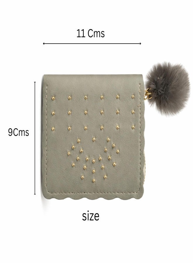 Women’s Faux Leather Mini Wallet with Zipper Closure | Compact Small Stylish Wallet for Women & Girls | Card Holder with Coin Pocket | Lightweight PU Leather Hand Wallet Organizer - Image 4