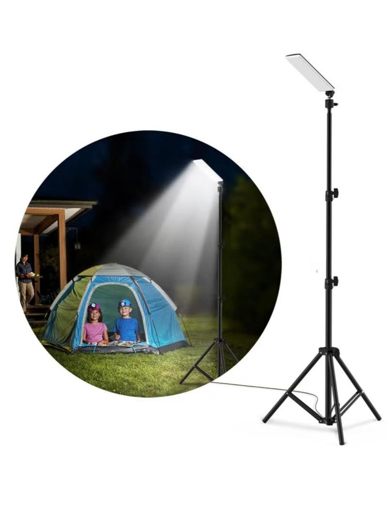 360 Light Camping flashlight, off-road lamp, emergency lighting with remote control and adjustable tripod stand, operates on car battery and cigarette lighter. - Image 1