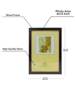 Decorhills Black PVC Photo Frame 8x12 IN — Elegant Plastic Picture Frame for Office, Bedroom, Living Room, and Hallway – Stylish Wall & Tabletop Display for Cherished Memories  - Image 5