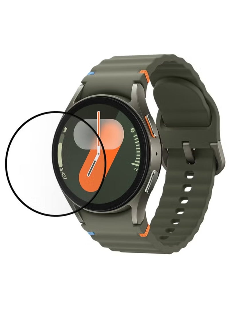 بيوكس واقي شاشة لساعة Samsung Galaxy Watch 7 (مقاس 40 مم) – طبقة حماية مرنة مانعة للوهج ومقاومة لبصمات الأصابع، توفر تغطية كاملة ووضوحاً عالياً مع استجابة دقيقة للمس. - Image 5
