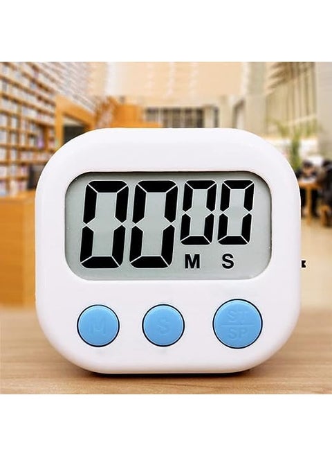 KIRIADA Digital Kitchen Timer Stopwatch Large Digit Countdown Loud Alarm Magnetic Back Stand Ideal for Cooking Baking Stop Watch Timer for Study Table Accessories for Students
