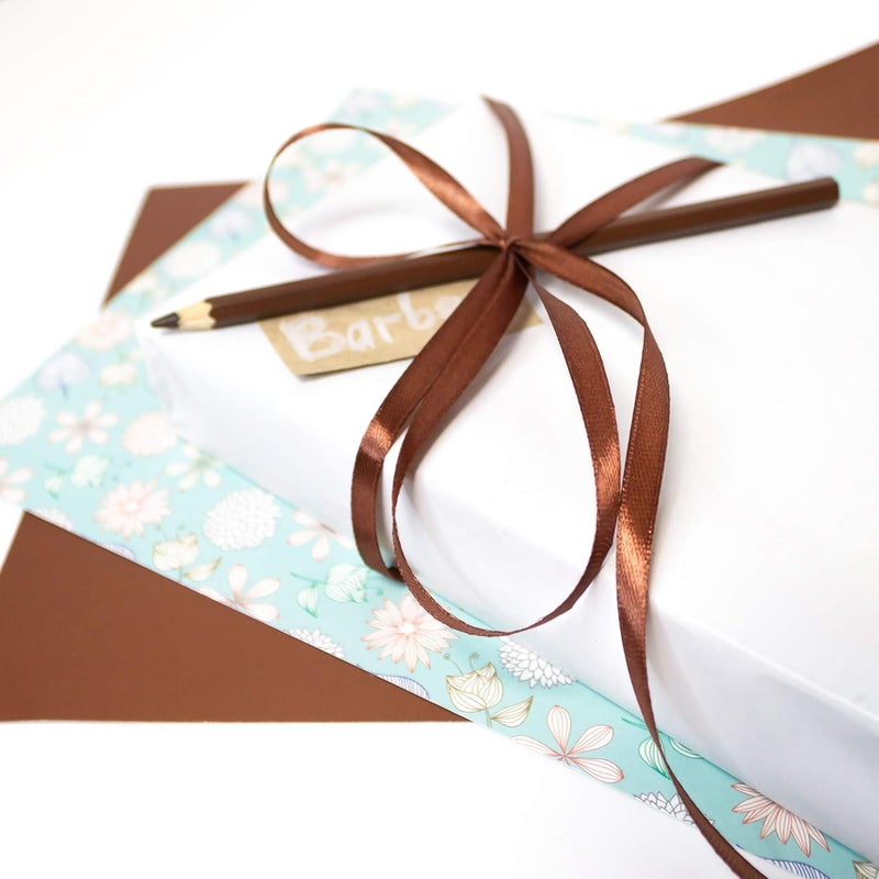 LilyRin Friar Brown Ribbon 1/4 Inches 36 Yards Satin Roll Perfect for Scrapbooking, Art, Wedding, Wreath, Baby Shower, Packing Birthday, Wrapping Christmas Projects - Image 2