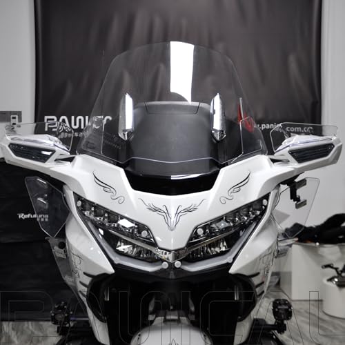 PANICAL زجاج أمامي لجناح بانكال ل هوندا غولد وينغ GL1800 F6B فوق مرآة الرؤية الخلفية، واقيات هواء، زجاج أمامي 2018-2024 (شفاف) - Image 3