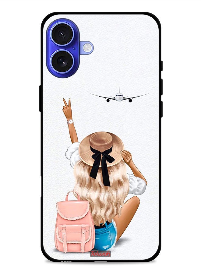 Tolwak Apple iPhone 16 Protective Case Cover Girl Love Travel - Image 1