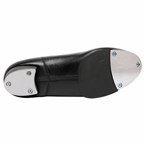 Bokimd Child Jazz Tap Shoes Split Sole Dance for Girls and Boys (Toddler/Little Kid/Big Kid) (4.5 Big Kid Black - Image 3