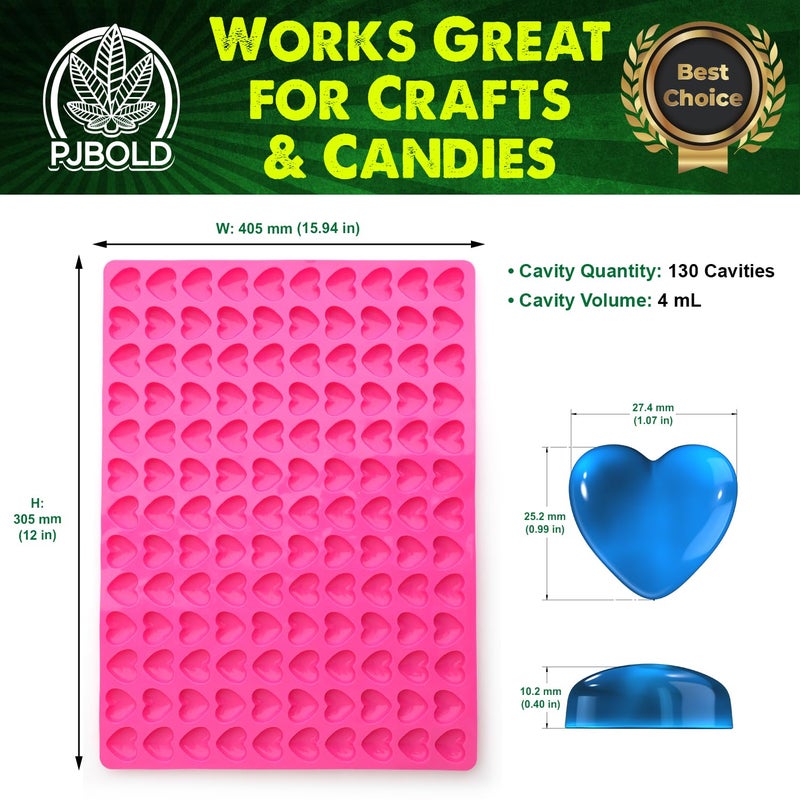 PJ Bold Heart Silicone Mold - Image 2