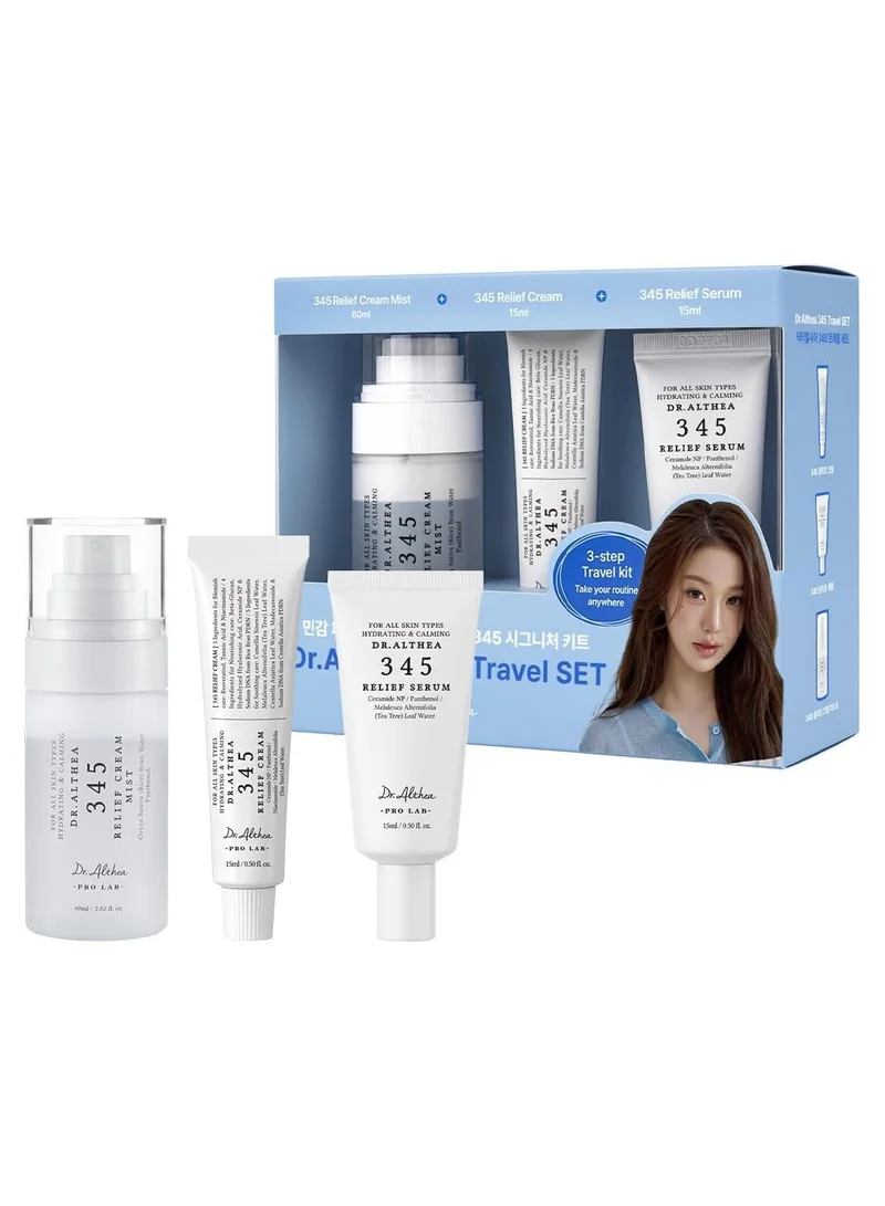 DrAlthea 345 Travel Kit 345 Relief Mist 60ml + 345 Serum 15ml + 345 Relief Cream 15ml