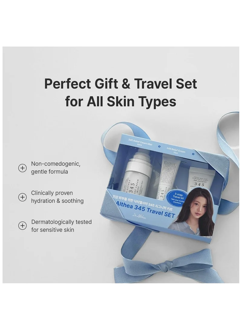 DrAlthea  345 Travel Kit 345 Relief Mist 60ml + 345 Serum 15ml + 345 Relief Cream 15ml  | Best Price UAE