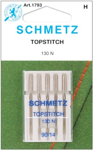 SCHMETZ Topstitch Sewing Machine Needles - Quilting & Topstitching Supplies, Size 90/14, 5-Needle Cards, Pack of 1 - Image 4