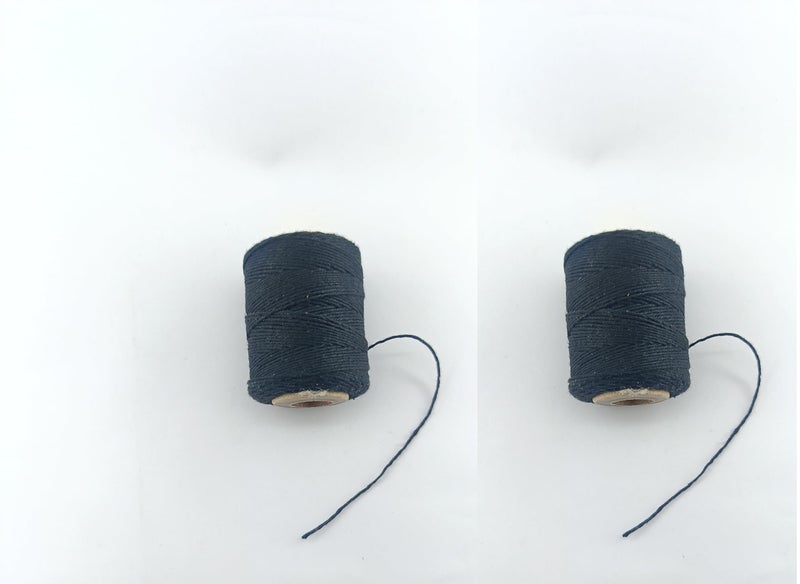 advancedestore advancedestore (No.0/8) Tool Dori Sewing Polythread(Black) Used for Piping in Dresses, Pillow Covers, Clothes(40m)-Pack of 2Pcs  - Image 1