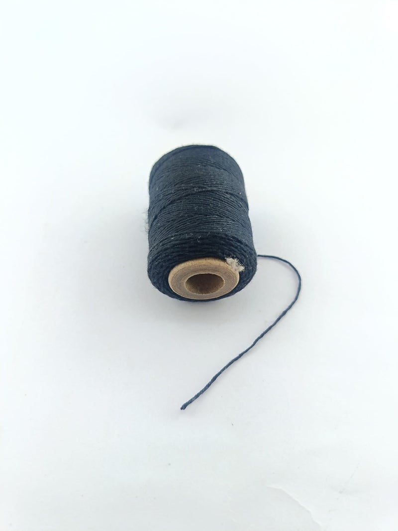 advancedestore advancedestore (No.0/8) Tool Dori Sewing Polythread(Black) Used for Piping in Dresses, Pillow Covers, Clothes(40m)-Pack of 2Pcs  - Image 4