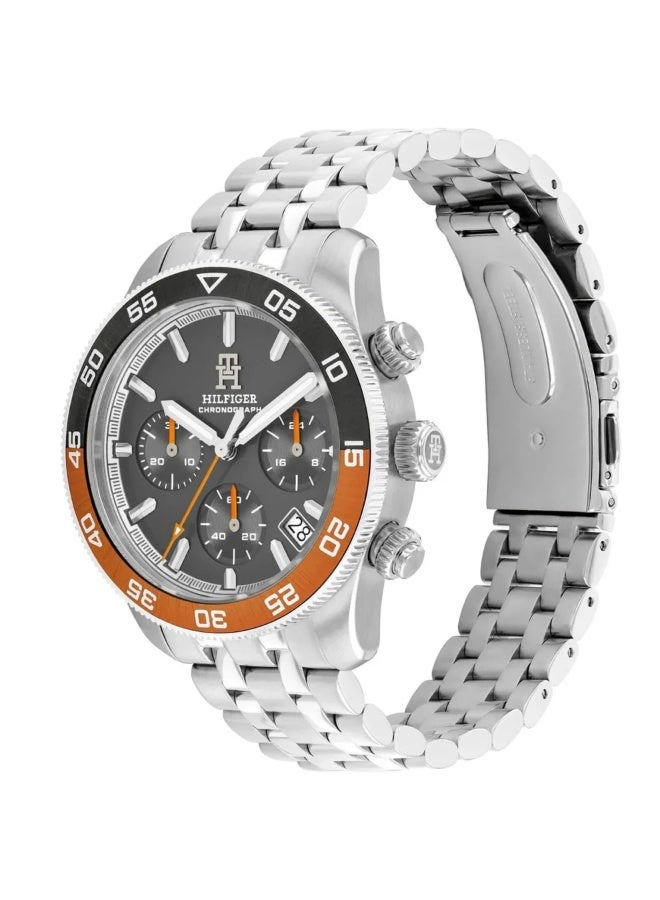 Tommy Hilfiger Men’s TH85 Stainless Steel Watch – Gray Dial with Monthly Date | Model 1792186 - Image 2